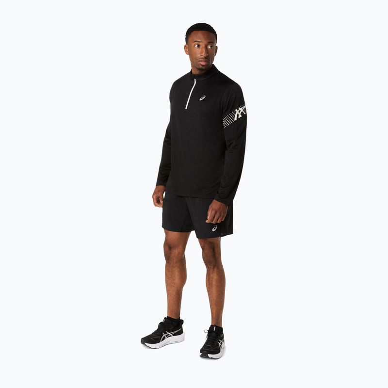 Longsleeve do biegania męski ASICS Icon 1/2 Zip performance black/cream 2
