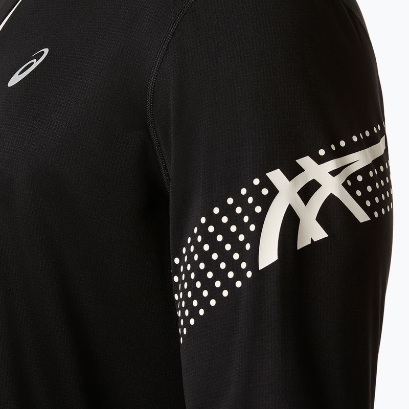 Longsleeve do biegania męski ASICS Icon 1/2 Zip performance black/cream 6