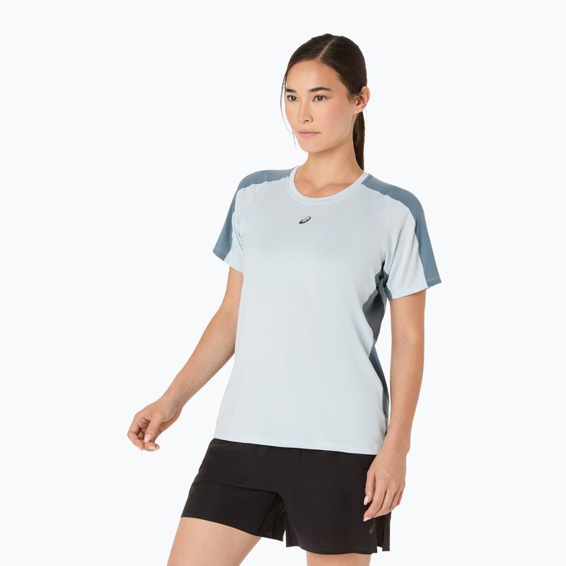 Koszulka do biegania damska ASICS Fujitrail Elite Top cool grey/ironclad 4