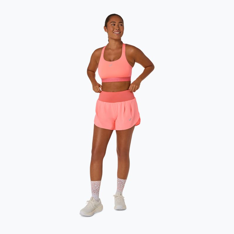 Biustonosz treningowy ASICS Road Compression sun coral 2