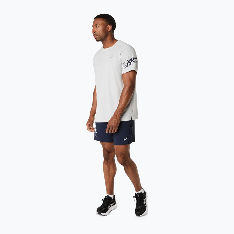 Koszulka do biegania męska ASICS Icon cloud grey/midnight 2