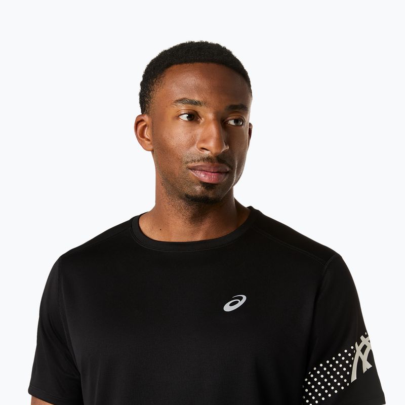 Koszulka do biegania męska ASICS Icon performance black/cream 5