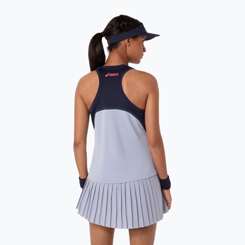 Koszulka tenisowa damska ASICS Match Tank W grey/blue 3