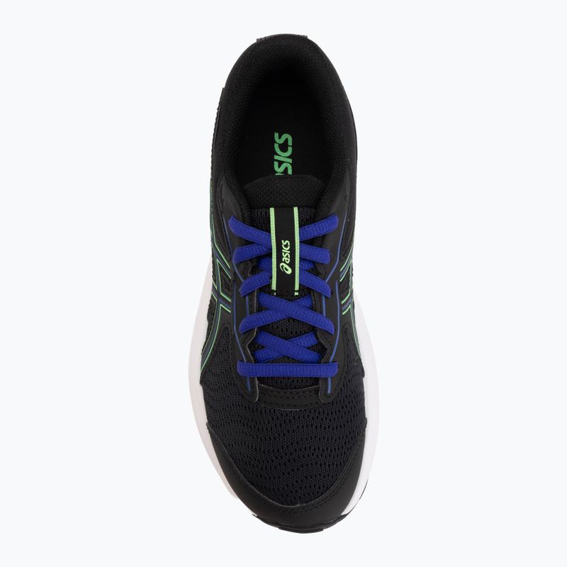 Buty do biegania dziecięce ASICS Contend 9 GS black/vital green 5