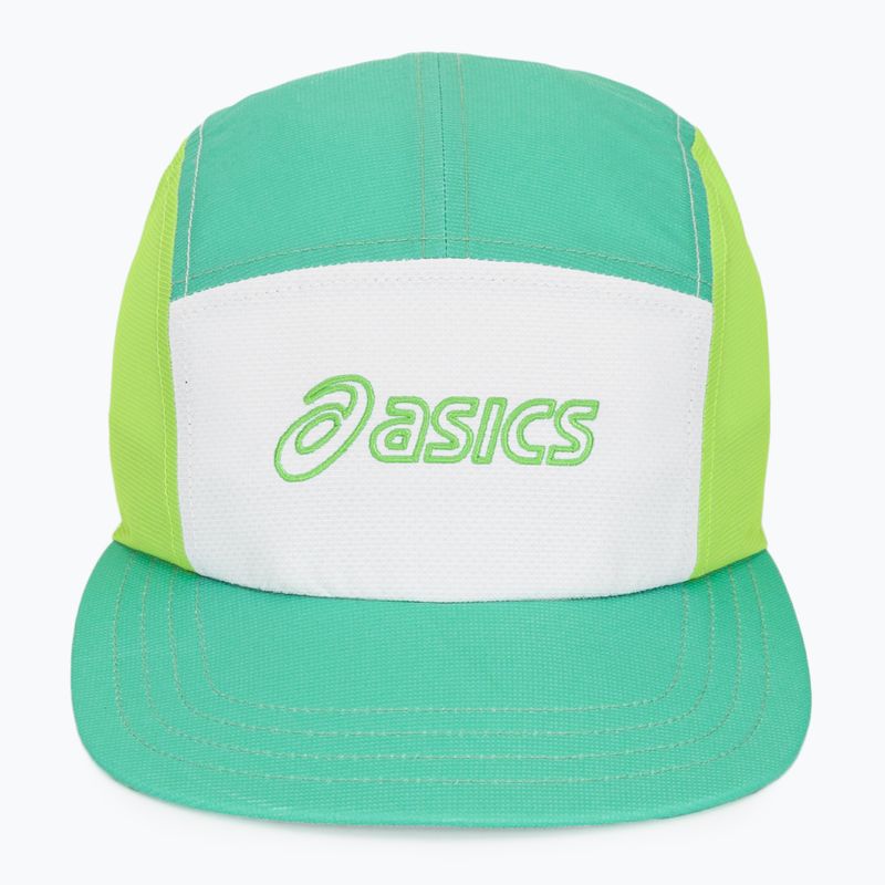 Czapka z daszkiem ASICS Performance Running 5 panel aurora green/cream 2