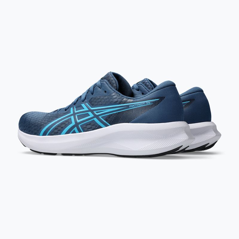 Buty do biegania męskie ASICS Patriot 14 grand shark/energy aqua 10