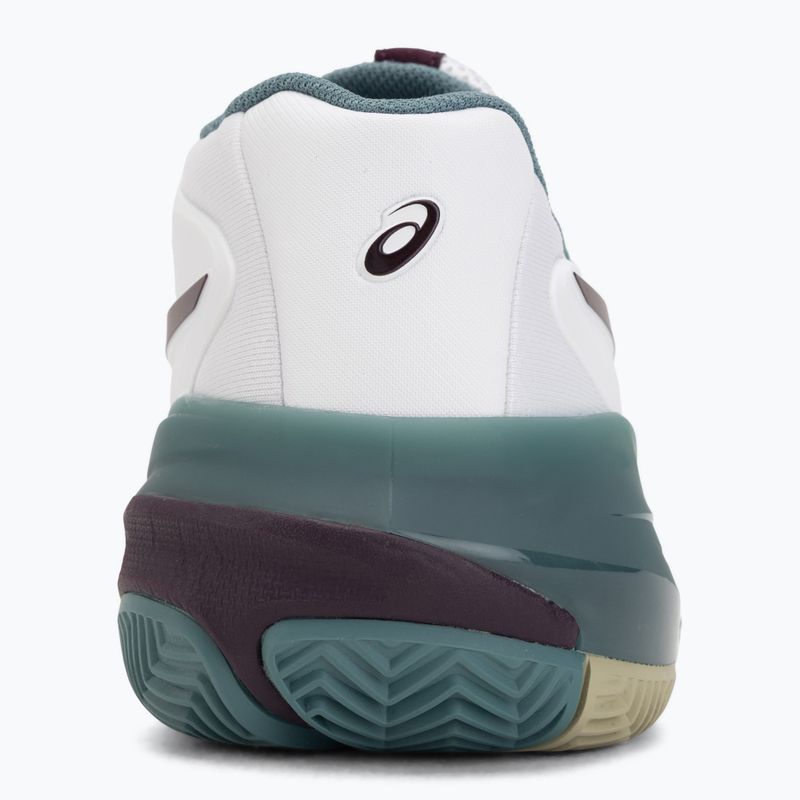 Buty do tenisa męskie ASICS Gel-Resolution X Clay white/dark aubergine 6