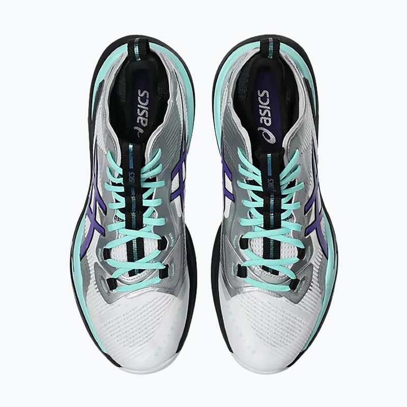 Buty do siatkówki męskie ASICS Metarise 2 white/radiant amethyst 11