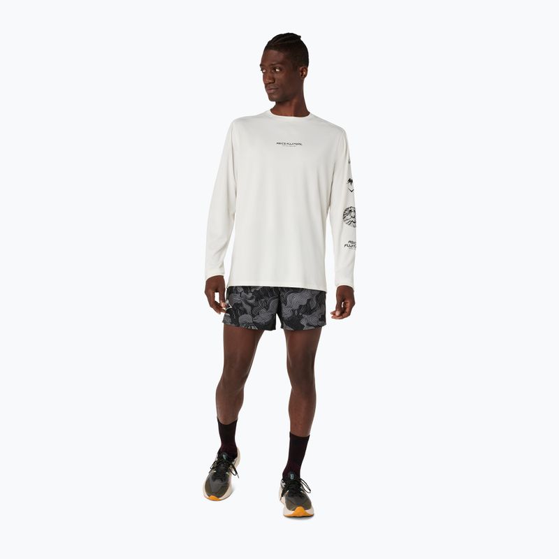 Longsleeve do biegania męski Asics Fujitrail Logo Ls Top Cream 2