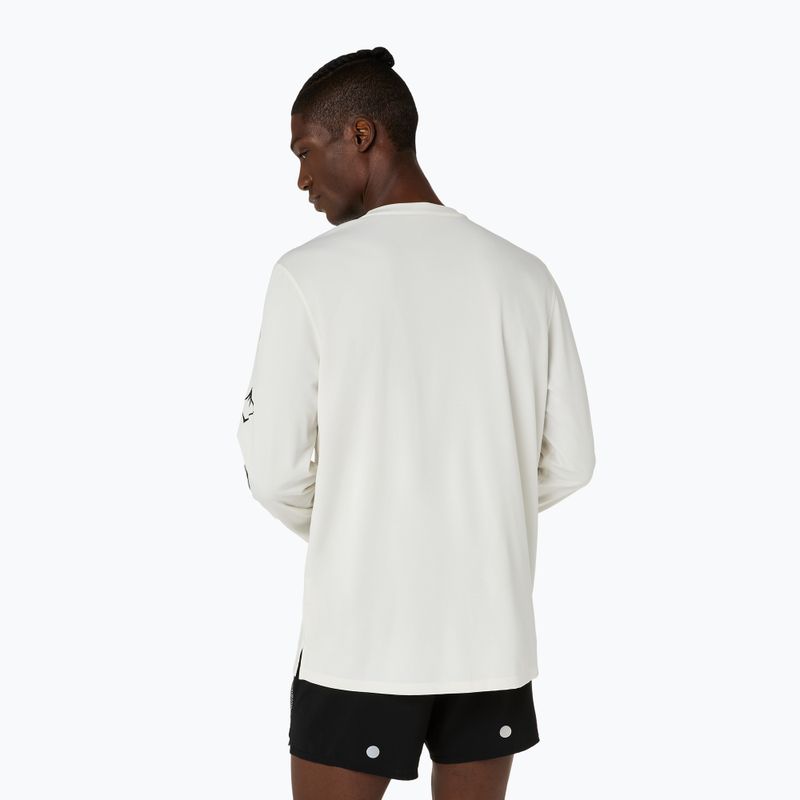 Longsleeve do biegania męski Asics Fujitrail Logo Ls Top Cream 3