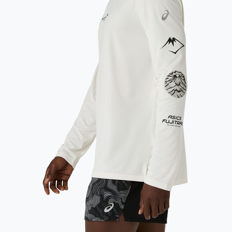 Longsleeve do biegania męski Asics Fujitrail Logo Ls Top Cream 6