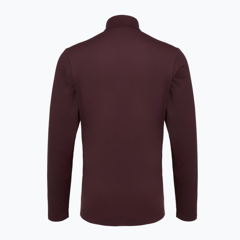 Bluza do biegania męska ASICS Core Ls 1/2 Zip Winter Top dark currant 2