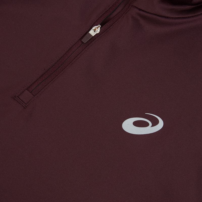 Bluza do biegania męska ASICS Core Ls 1/2 Zip Winter Top dark currant 3