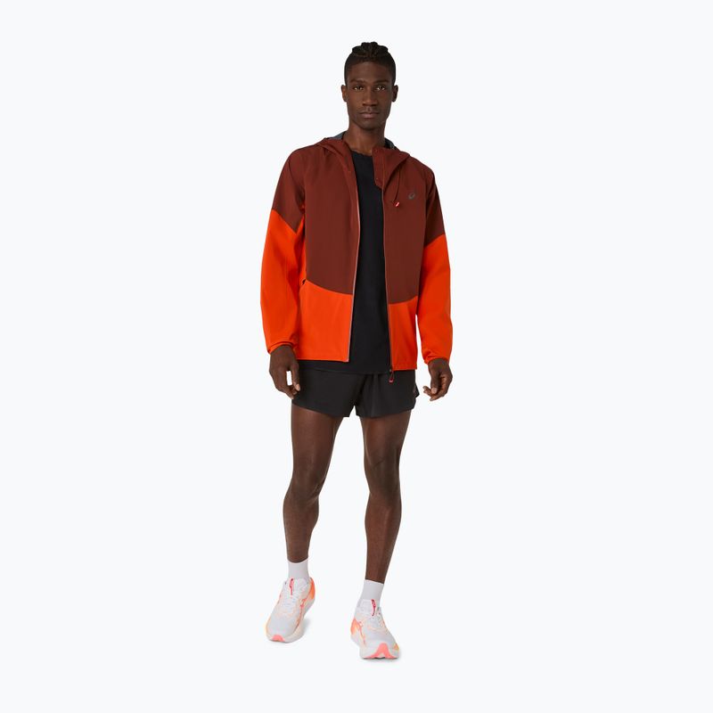 Kurtka do biegania męska ASICS Metarun Legend Jacket cherry tomato/singed red 2