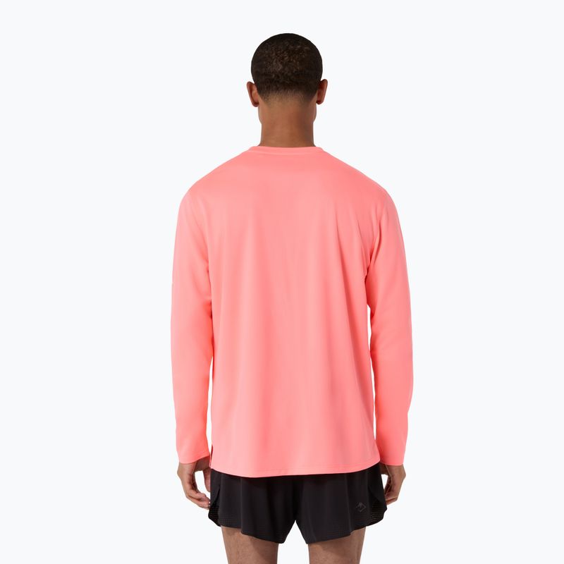 Longsleeve do biegania męski Asics Fujitrail Logo Ls Top Sun Coral 3