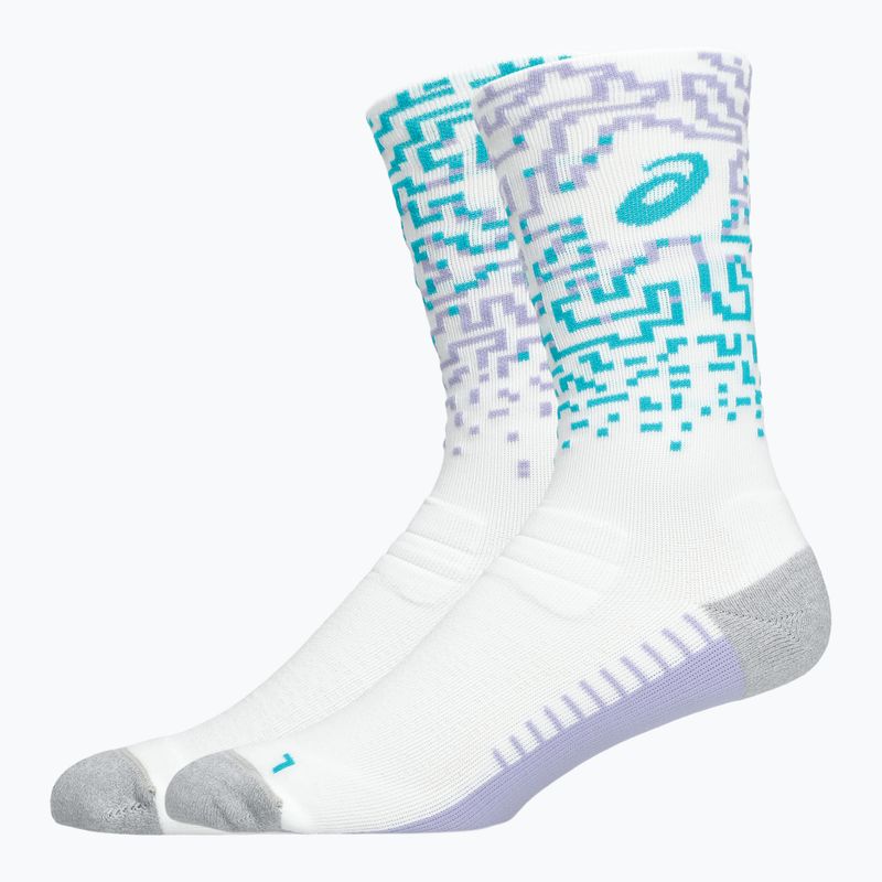 Skarpety ASICS Performance Run Crew white/energy aqua 2