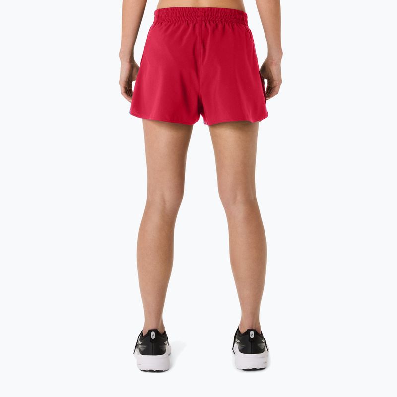 Spodenki do biegania damskie ASICS Core Split Short speed red 3