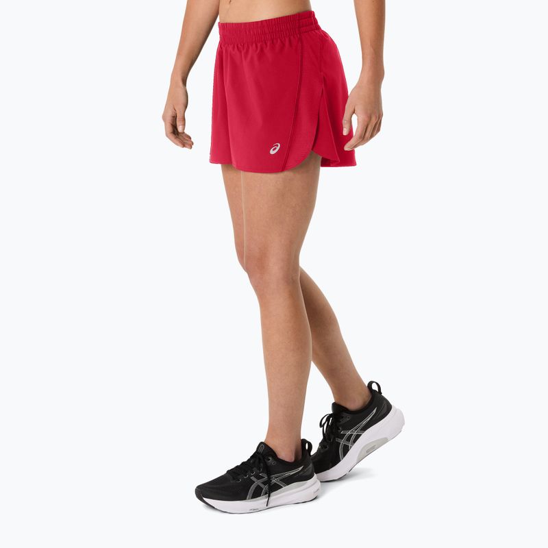 Spodenki do biegania damskie ASICS Core Split Short speed red 4