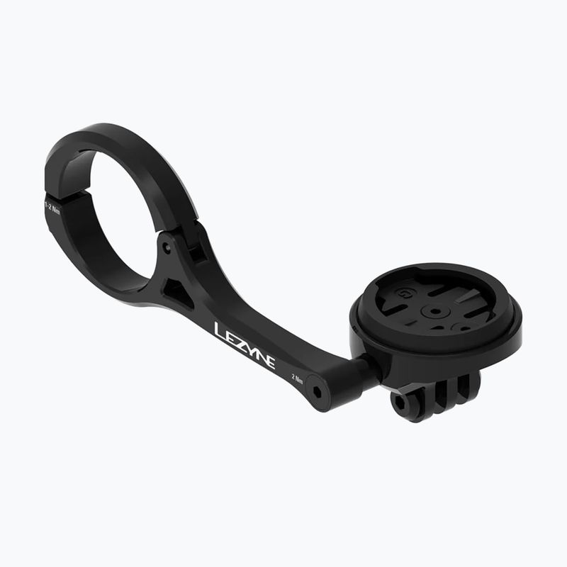 Uchwyt rowerowy komputera Lezyne GPS Forward Mount With GoPro Garmin/Wahoo black 2