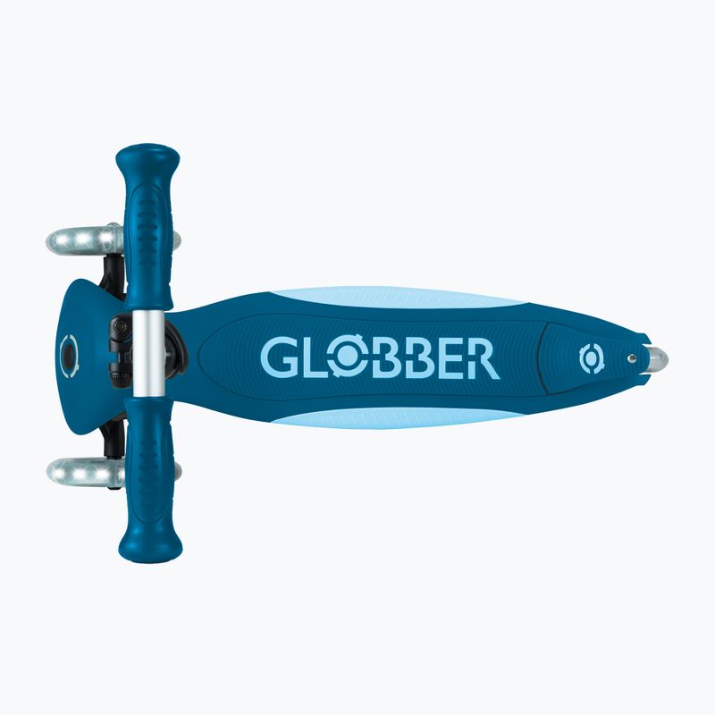 Hulajnoga trójkołowa dziecięca Globber Primo Foldable Plus Lights petrol blue 5