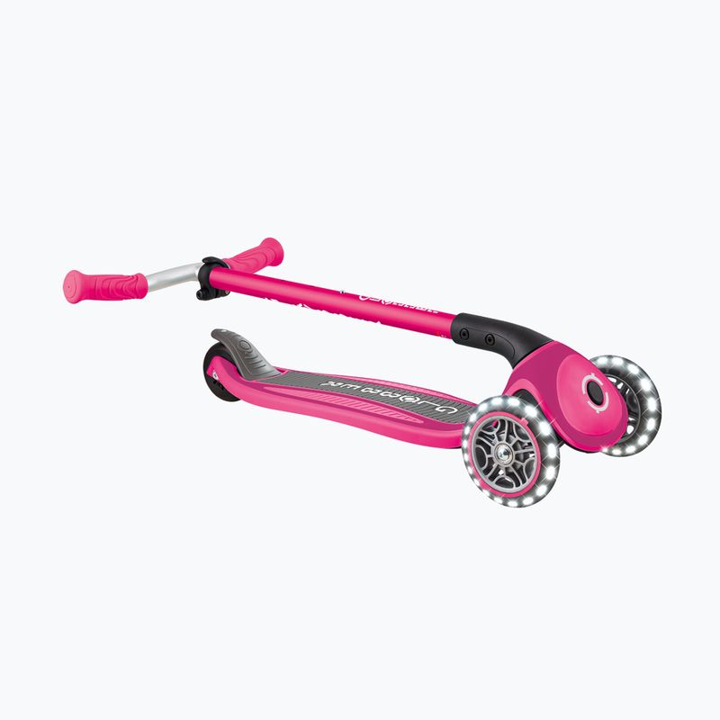 Hulajnoga trójkołowa dziecięca Globber Master Lights fuchsia 7