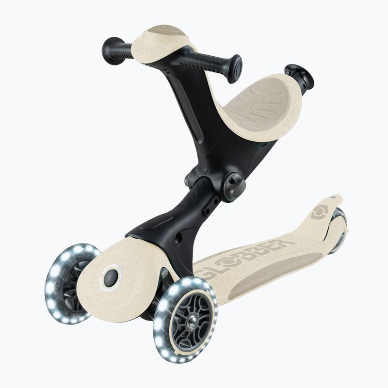 Hulajnoga trójkołowa dziecięca Globber Go.Up Deluxe Lights Ecologic 360 coconut 6