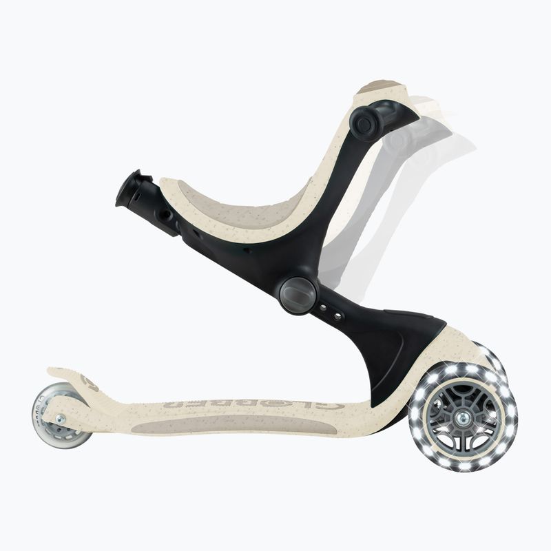 Hulajnoga trójkołowa dziecięca Globber Go.Up Deluxe Lights Ecologic 360 coconut 8