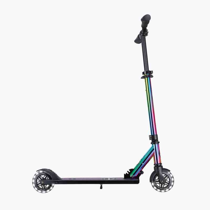 Hulajnoga miejska dziecięca Globber Flow Element Lights neo chrome 2