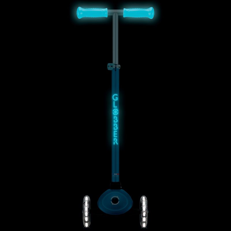 Hulajnoga trójkołowa dziecięca Globber Primo Plus Glow Lights petrol blue 11