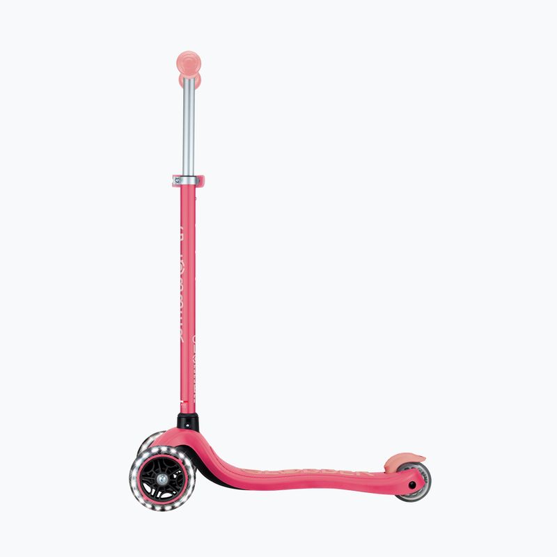 Hulajnoga trójkołowa dziecięca Globber Primo Plus Glow Lights coral pink 2