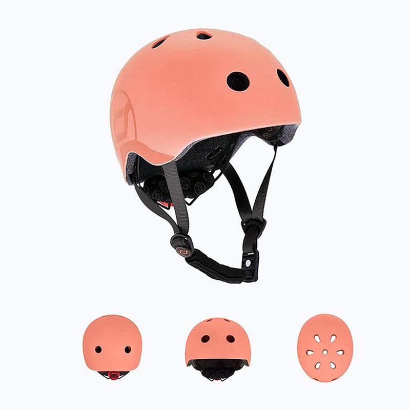 Kask dziecięcy Scoot & Ride S-M peach 2