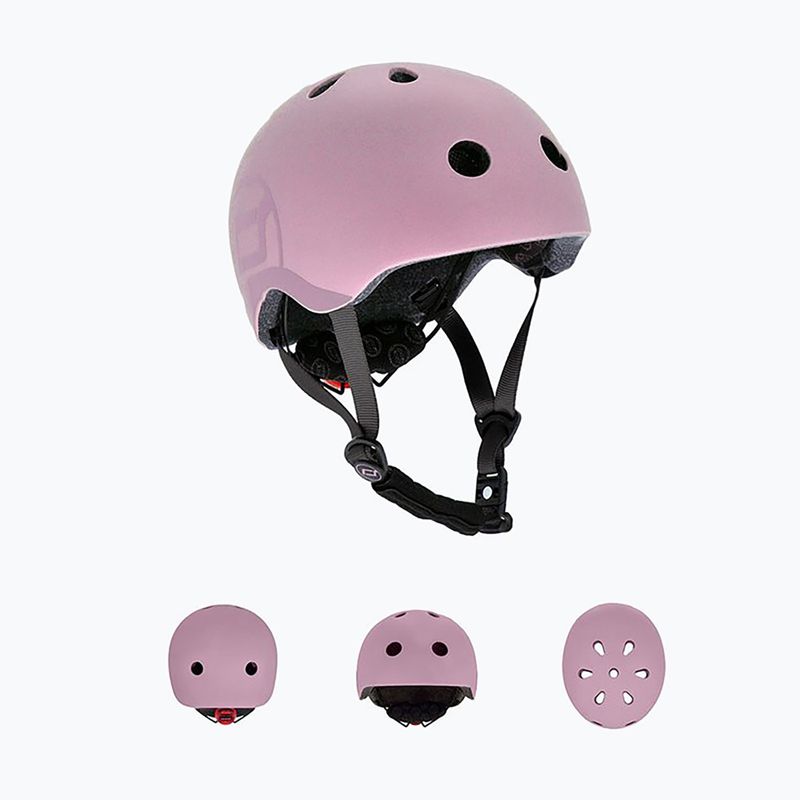 Kask dziecięcy Scoot & Ride S-M rose 2