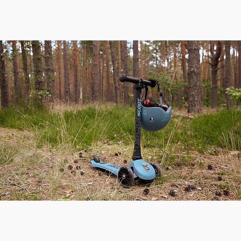 Kask dziecięcy Scoot & Ride S-M steel 4