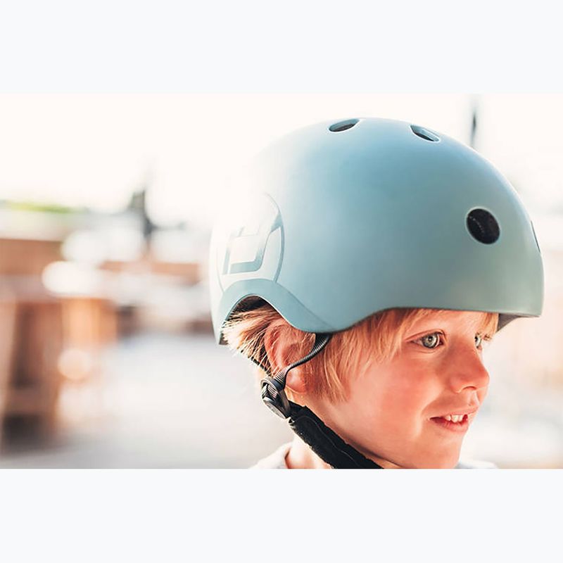 Kask dziecięcy Scoot & Ride S-M steel 5