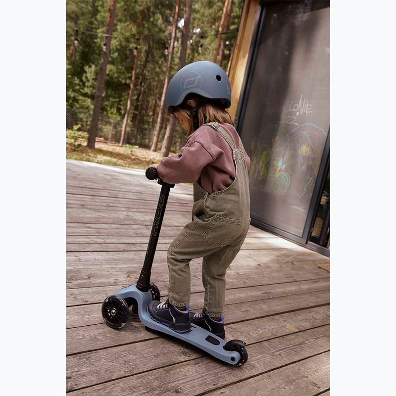 Kask dziecięcy Scoot & Ride S-M steel 6