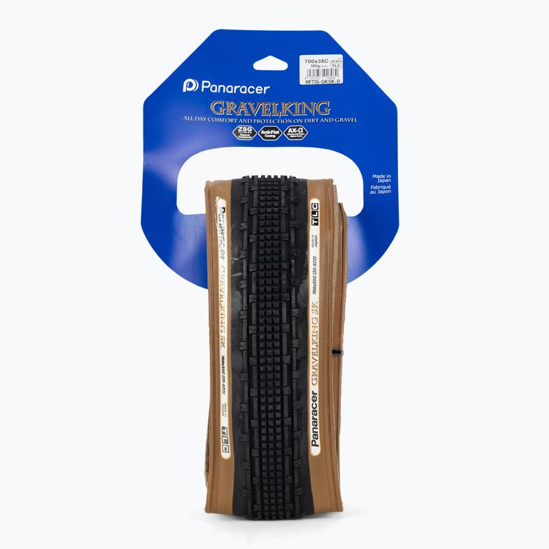 Opona rowerowa Panaracer GravelKing SK 700 x 50'' czarny/brązowy 2