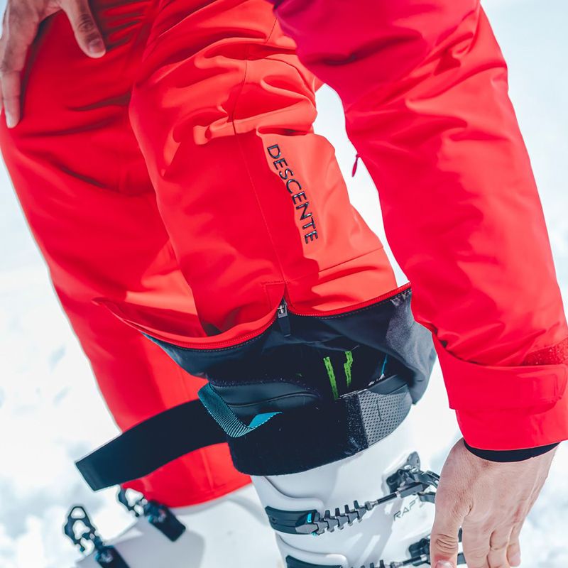 Spodnie narciarskie męskie Descente Swiss electric red 11