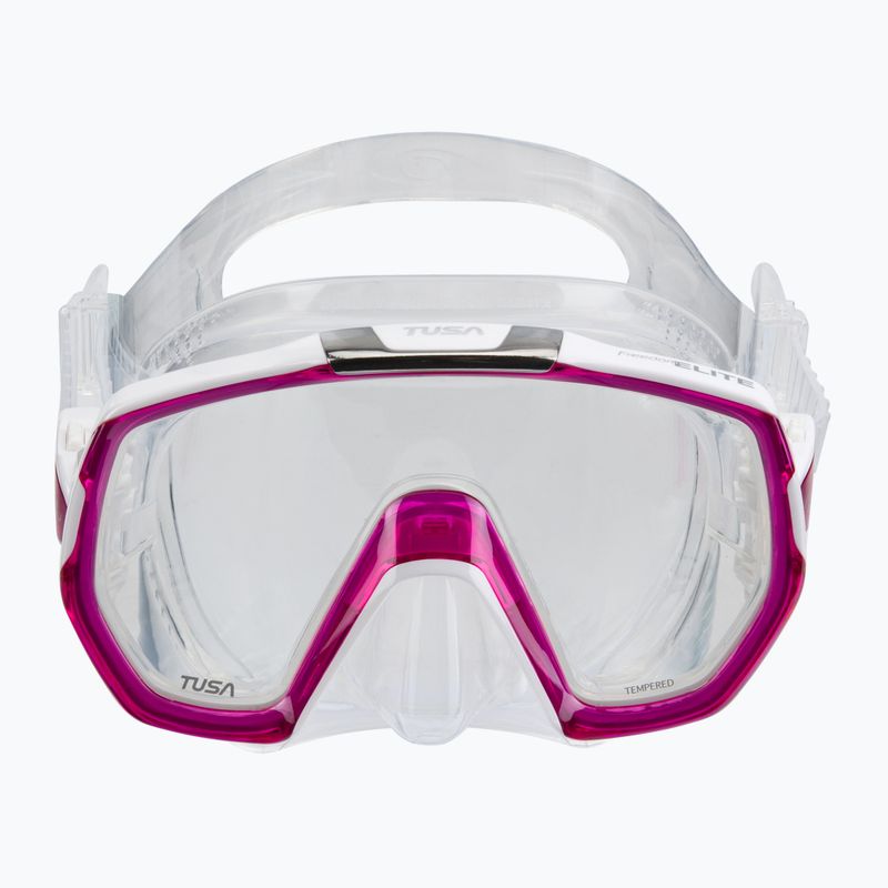 Maska do nurkowania TUSA Freedom Elite white/pink 2