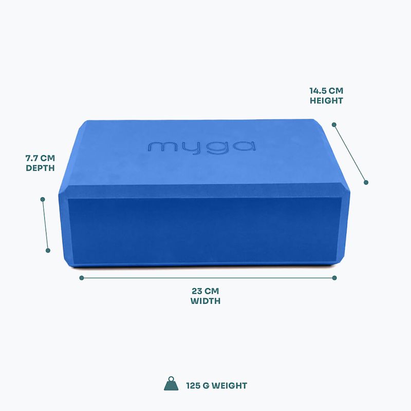 Kostka do jogi Myga Foam Block do jogi navy 3