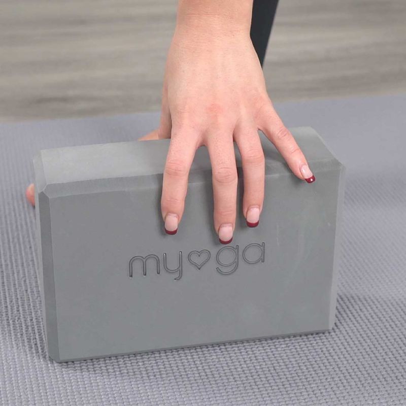 Kostka do jogi Myga Foam Block do jogi grey 4