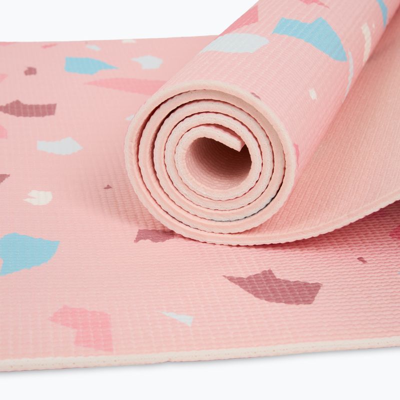 Zestaw do jogi Myga Terrazzo Yoga Set mata + klocek + pasek fioletowy 10