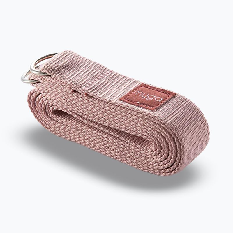 Zestaw do jogi Myga Terrazzo Yoga Set mata + klocek + pasek fioletowy 16