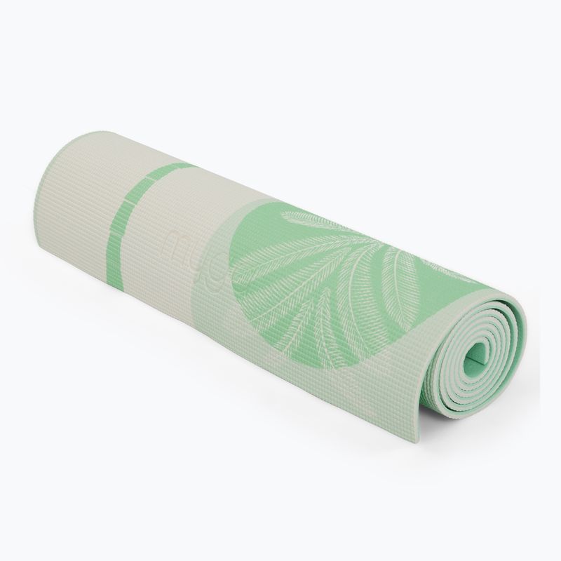 Zestaw do jogi Myga Sage Palm Yoga Set mata + klocek + pasek zielony 3