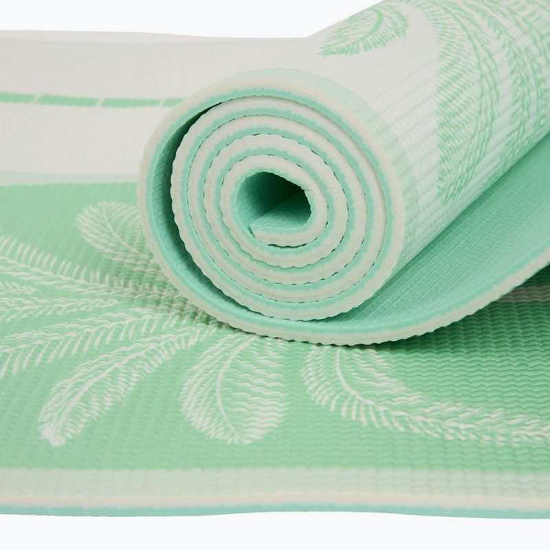 Zestaw do jogi Myga Sage Palm Yoga Set mata + klocek + pasek zielony 10