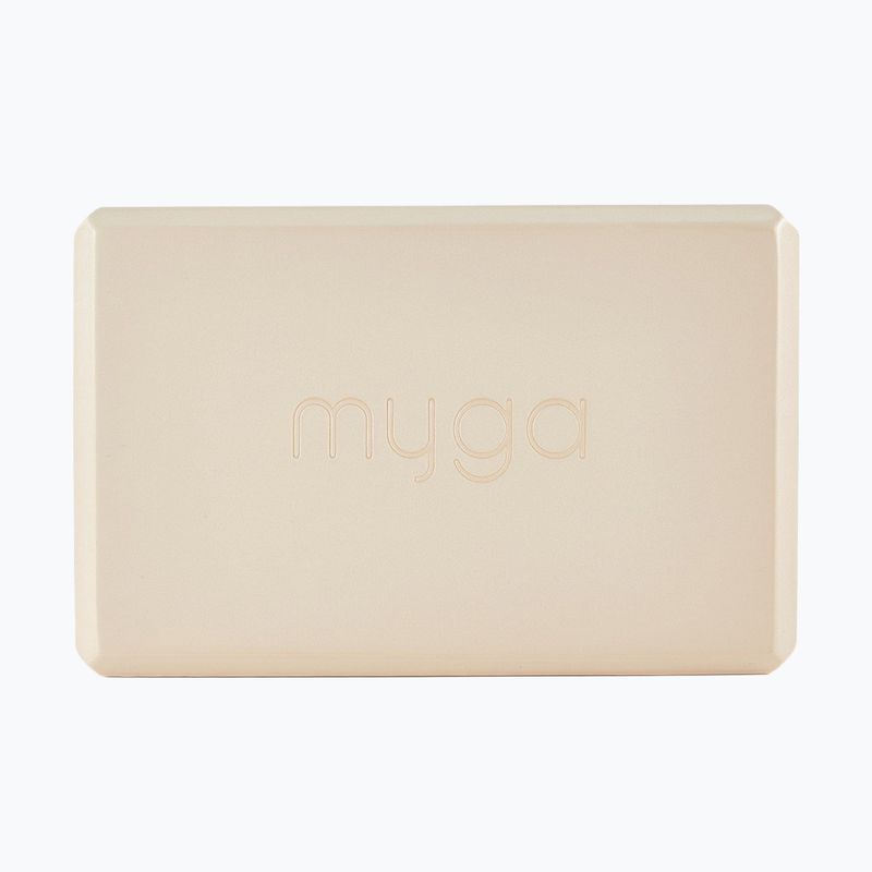 Kostka do jogi Myga Foam Block beżowy