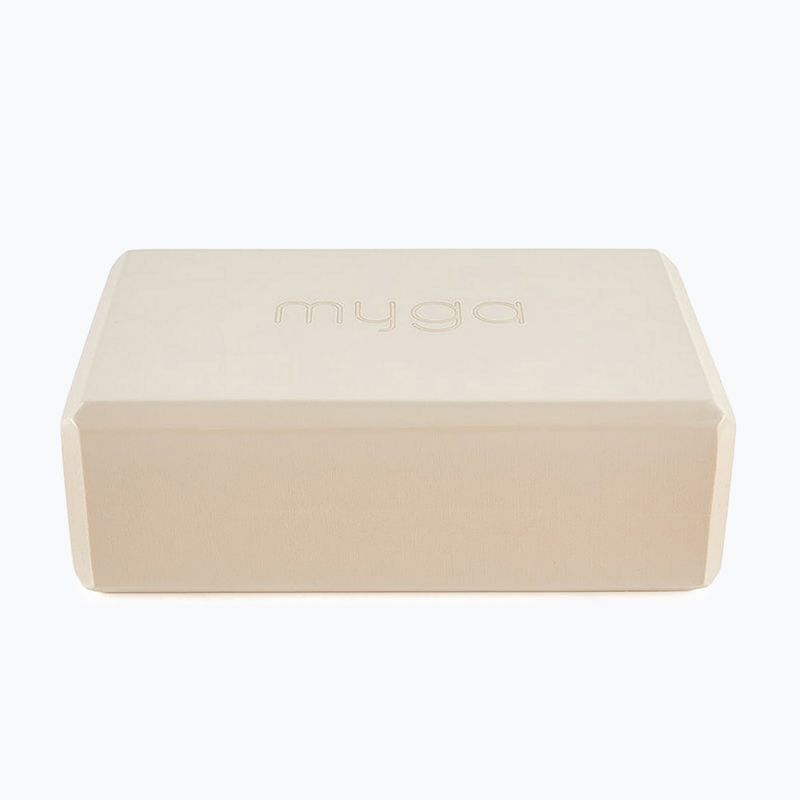 Kostka do jogi Myga Foam Block beżowy 2