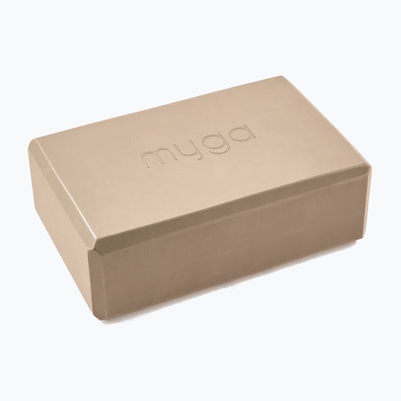 Kostka do jogi Myga Foam Block brązowy 2