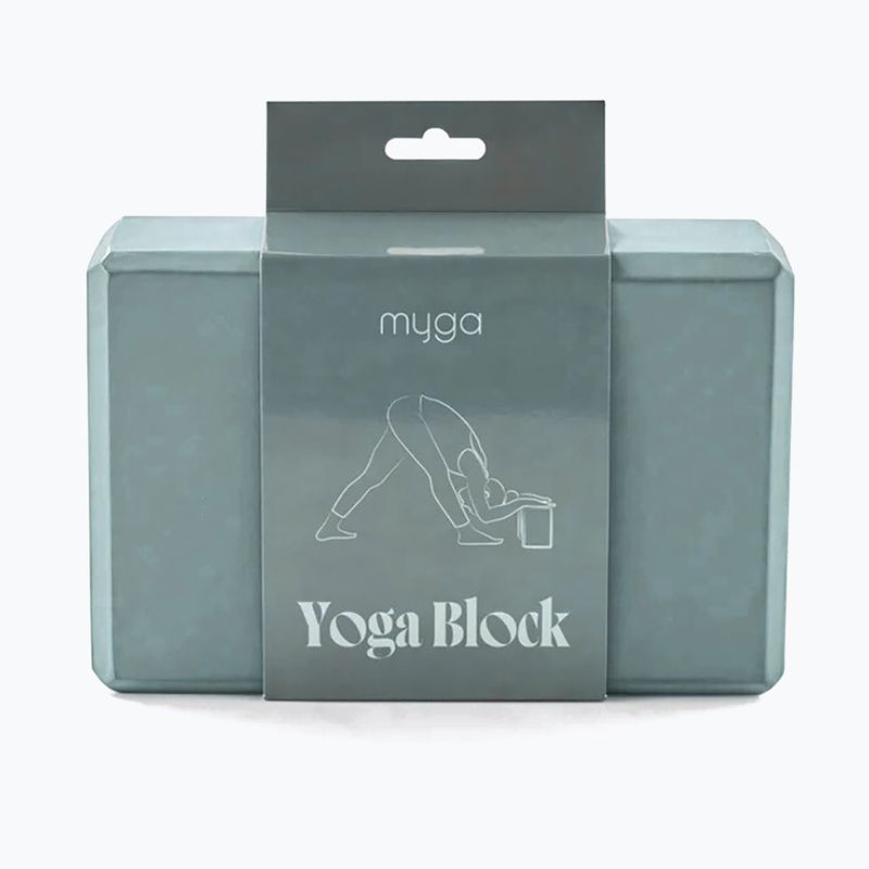 Kostka do jogi Myga Foam Block błękitny 3