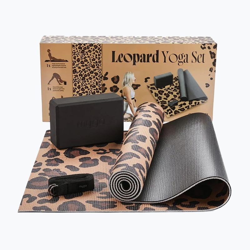 Zestaw do jogi Myga Leopard Yoga Set brown
