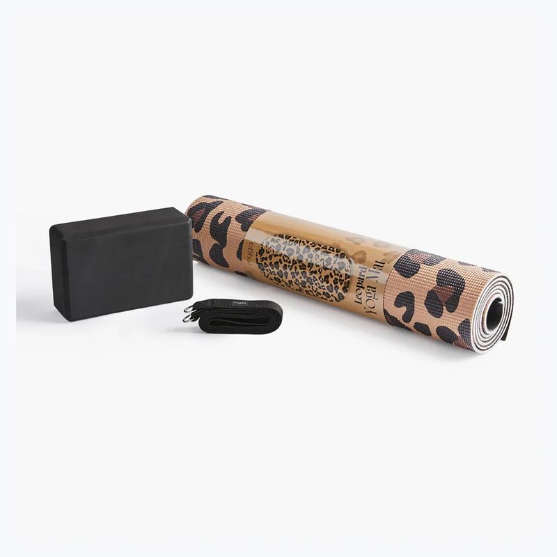 Zestaw do jogi Myga Leopard Yoga Set brown 2